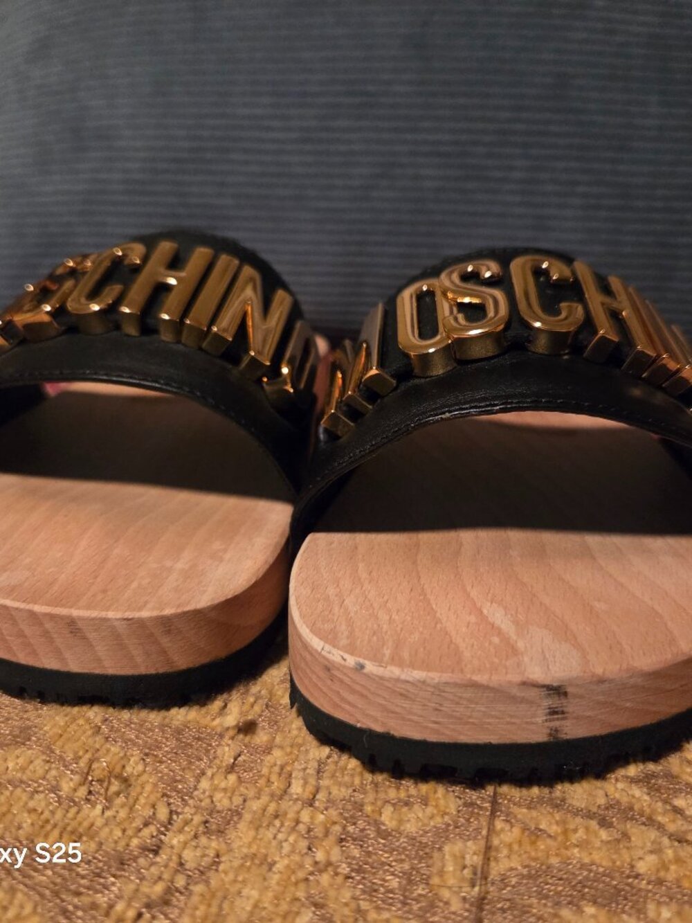 Moschino Wooden Clog Sandals - Picture 6 of 7